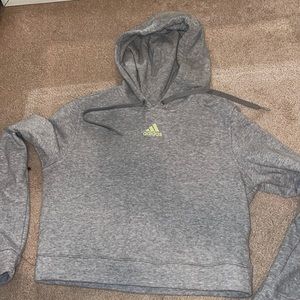 Adidas Cropped Hoodie - Size Small